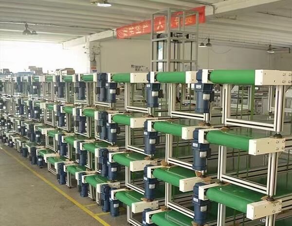 直角減速電機在物流輸送線上的應用